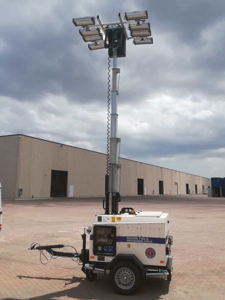 Trailer for lighting towers
